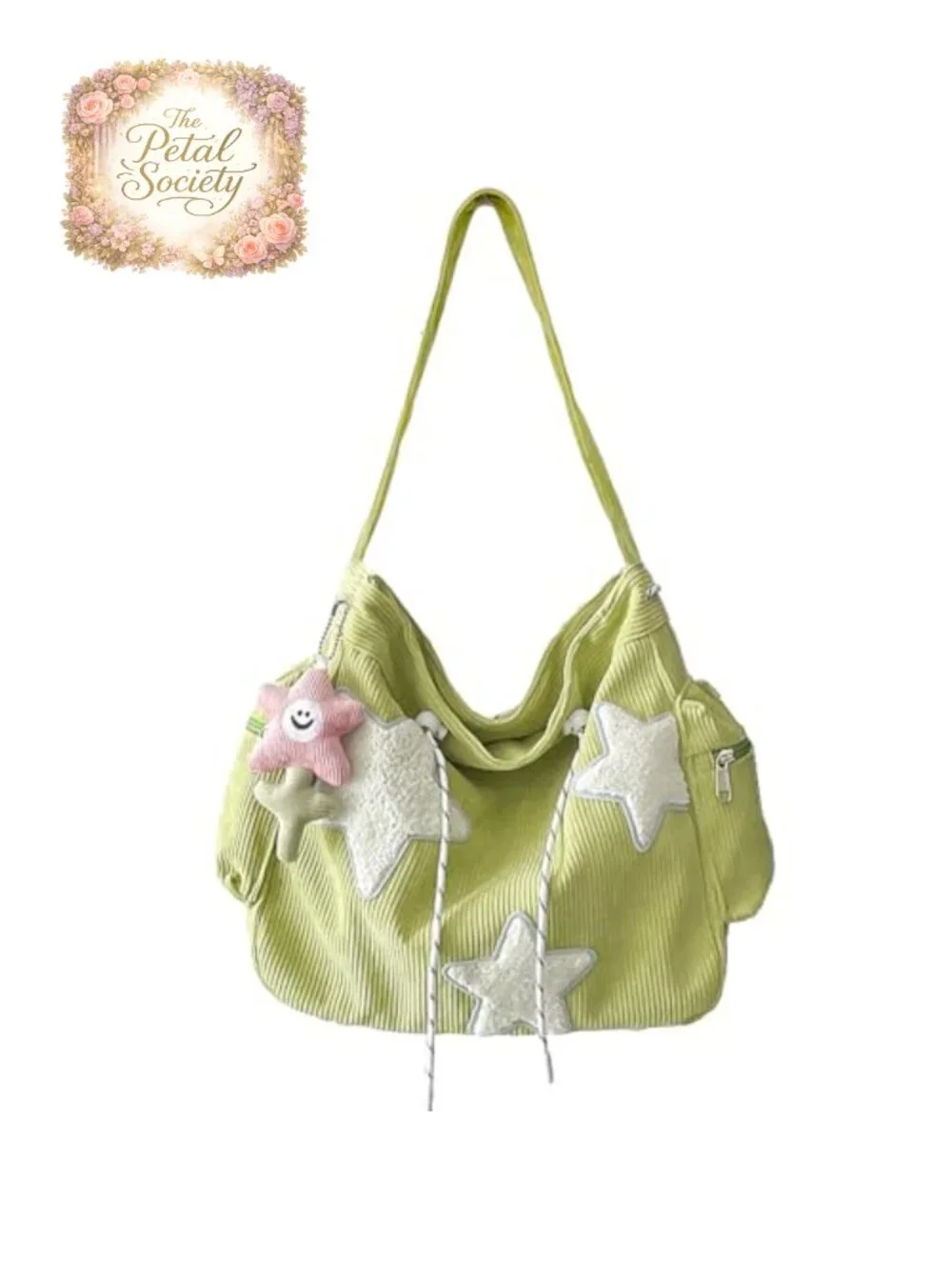 Corduroy Star Crossbody Hobo Bag Tote Shoulder Bag